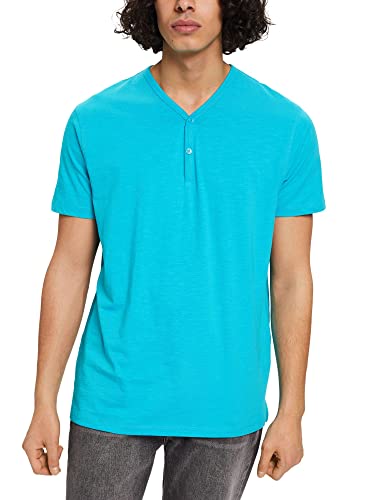 ESPRIT Koszulka męska 023EE2K307, 380/AQUA Green, XL, 380 / Aqua Green, XL