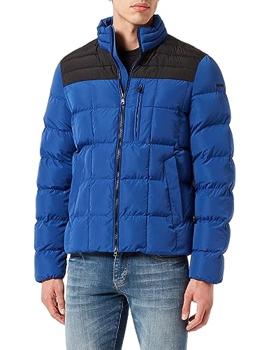 Geox Męska kurtka magnetyczna M, True Blue/Black., 48