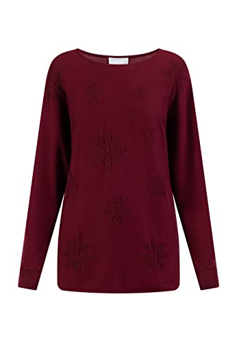 ALARY Damski sweter z dzianiny 10424933-AL01, wiśniowy, M/L, czerwony (Kirschrot), M-L