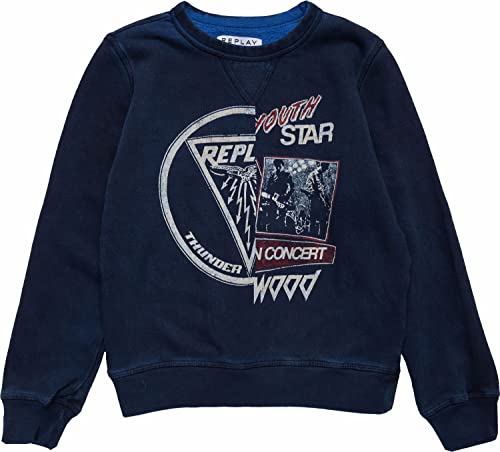 Replay Bluza chłopięca, 857 Blue Ink, 10 Lat