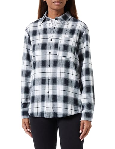 Replay Damska koszula w kratkę Boyfit, 030 Butter/Black, L