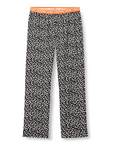 Calvin Klein Damskie spodnie do spania piżama dół, ZWIERZONY ZWIERZE – Wrzosek owsiany, XL