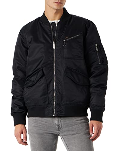 WHITELISTED Męska kurtka bomberka, czarny, S