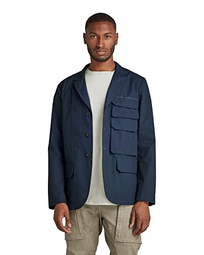 G-STAR RAW Męska marynarka kieszonkowa, Niebieski (Dk Patriot Blue A790-7160), XL