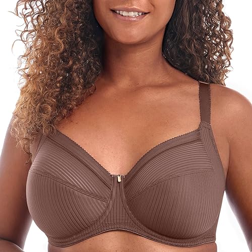 Fantasie Damski biustonosz Fusion Underwire Full Coverage Side Support biustonosz z pełnym zakryciem, Coffee Roast, 85G