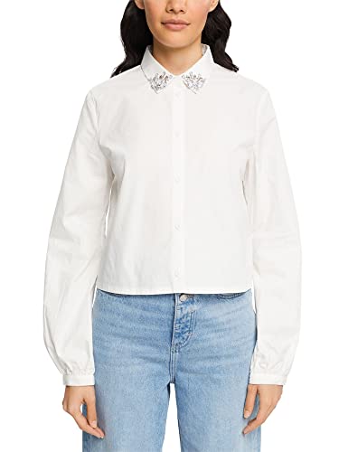 edc by ESPRIT Bluzka damska 112CC1F306, 100/WHITE, XL