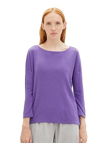 TOM TAILOR Denim T-shirt damski, 32255 - fioletowy, S