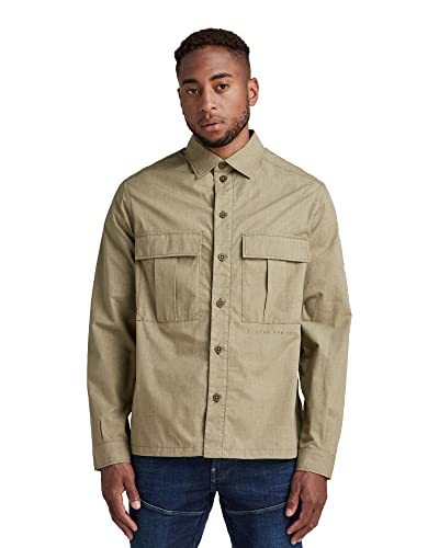 G-STAR RAW Męska koszula Utility Slim Mehrfarbig (wojskowa zieleń HTR C903-9210), S