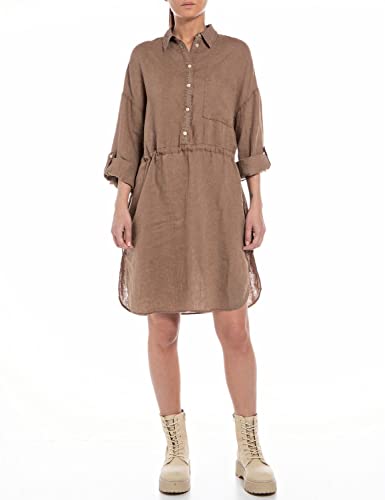 Replay Sukienka damska W9007, 989 Safari, L, 989 Safari, L