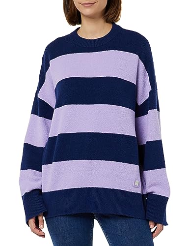 HUGO Damska bluza w kolorze ciemnoniebieskim z dzianiny, ciemnoniebieski, M