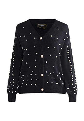 NALLY Damski sweter z dzianiny 11025365-NA02, czarny, XS/S, czarny, XS-S