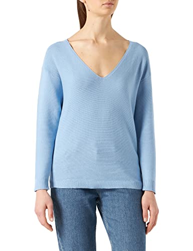 Cream & Co. Damska kamizelka ze swetrem Crsillar, NIEBIESKI, S