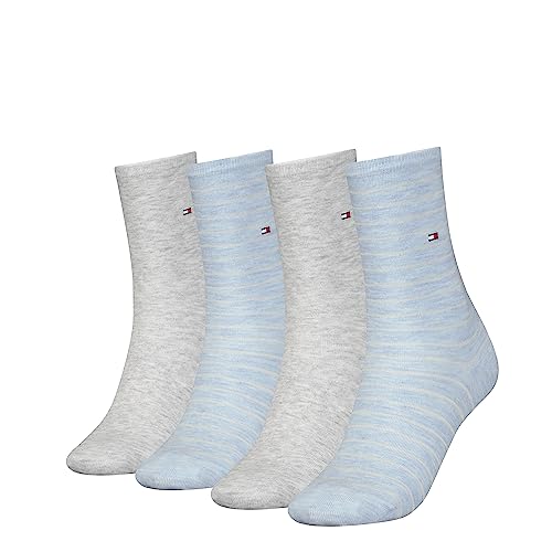 Tommy Hilfiger Skarpety damskie CLSSC (4 sztuki), jasnoniebieski (light blue melange), 35-38 EU