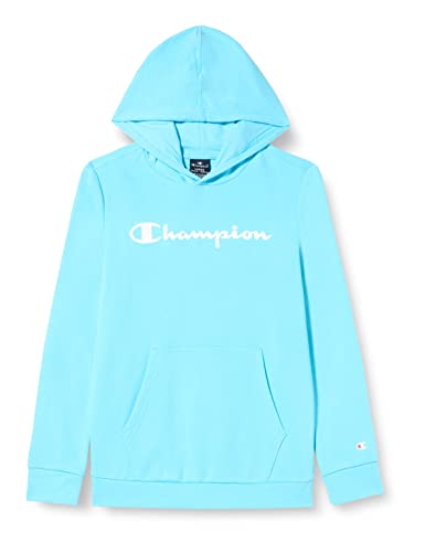 Champion Bluza chłopięca Legacy American Classics-Ultra Light Powerblend Terry Logo Hooded, Celeste, 5-6 Lat