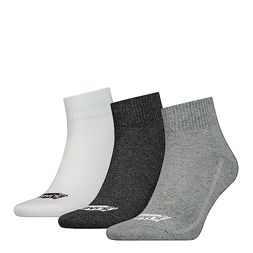 Levi's Unisex Quarter (zestaw 3 szt.), Grey Combo., 39-42 EU