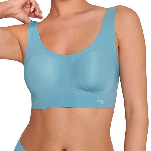 Sloggi Damski biustonosz Zero Feel Top, Blue Lake, XS