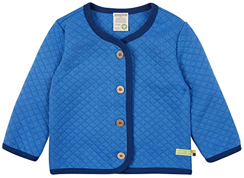 loud + proud Unisex Baby Padded Knit, kurtka z certyfikatem GOTS, indygo, 62/68 cm