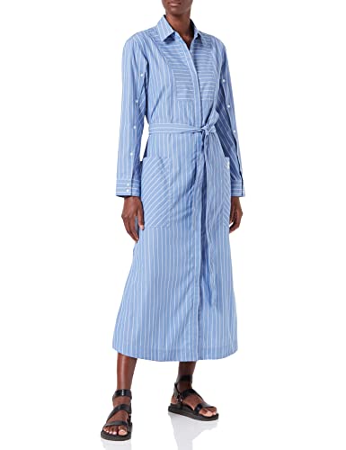HUGO Damska sukienka z kominkiem, średni niebieski 425, nie jest specified