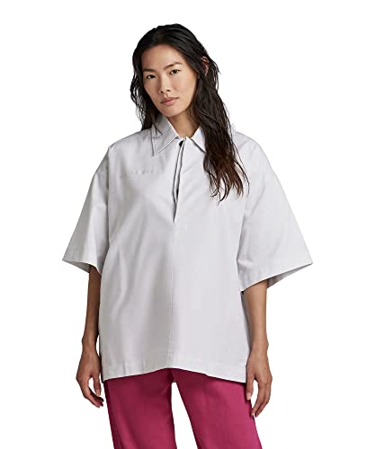G-STAR RAW Damska koszula oversize oversize, wielokolorowa (Oyster Mushroom/White Oxford 7665-D877), S, Wielokolorowy (Oyster Mushroom/White Oxford 7665-d877), S