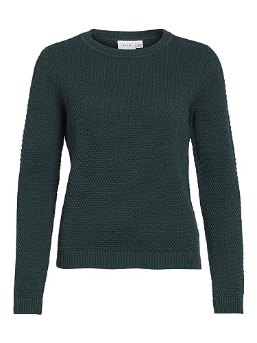 Vila Damski sweter z dzianiny Basic, Ponderosa Pine, XS