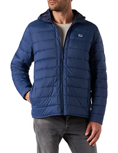 Lee Męska kurtka Light Puffer, morski, XL