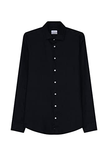 Seidensticker Męska koszula biznesowa, granatowy, 38 PL