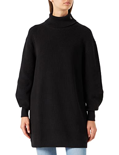 Calvin Klein Damska gruba sukienka swetrowa, Ck czarna, M, Ck czarny, M