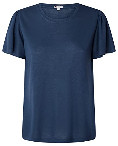 Pepe Jeans Damska koszulka Niam, Niebieski (Ocean), XL