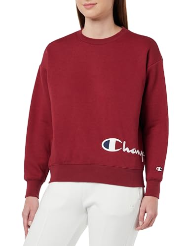 Champion Legacy American Classics W-Light Powerblend Fleece Relaxed Crewneck Bluza Damska, Czerwony Tbr, M