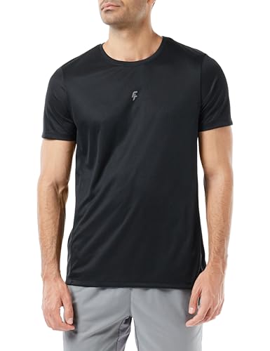 DeFacto Męski t-shirt Slim Fit Basic – klasyczny T-shirt dla mężczyzn, zielony, L