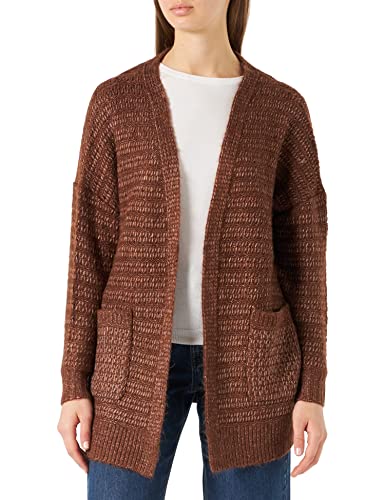 ONLY Damski sweter Onlnew Chunky L/S Loose Cardgan KNT (3 sztuki), Potting Soil/Detail:w. Melange, S
