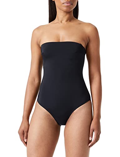 Koton Damski strój kąpielowy typu spaghetti z ramiączkami, jednoczęściowy, czarny (999), 34