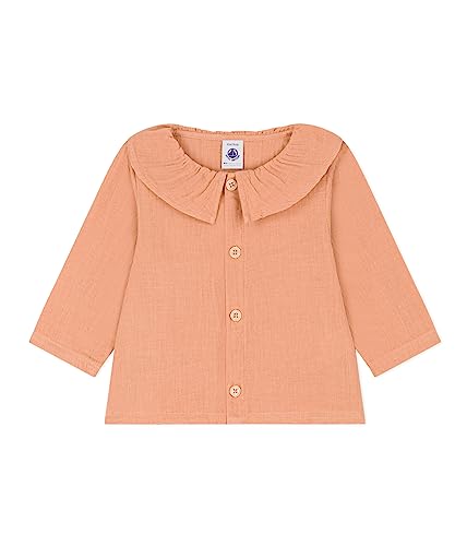 Petit Bateau Bluzka z długim rękawem dla dziewczynek, Rosa Sienna, 24 Miesiące