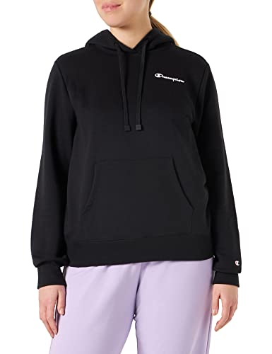 Champion Damska bluza z kapturem Legacy American Classics Powerblend Terry z małym logo, czarna, XXL
