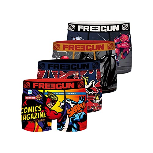 FREEGUN Bokserki chłopięce FG/3/BM/PK4 Figi, Rouge, 14-16 lat