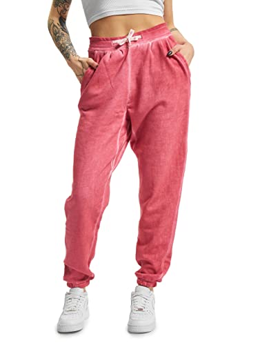 Urban Classics Damskie spodnie sportowe, różowy – fuksja, S