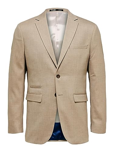 SELETED HOMME Męska marynarka SLHSLIM-Neil BLZ B NOOS, piaskowa, 98, Sand