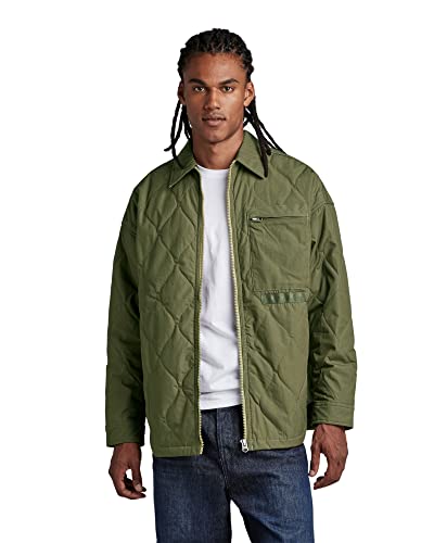 G-STAR RAW Męska kurtka Postino Oversized 2.0, zielona (Shadow Olive C442-B230), S, Zielony (Shadow Olive C442-b230), S