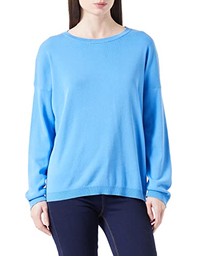 United Colors of Benetton Damski sweter Maglia G/C M/L 1091D100E, Azzurro 16F, M, azzurro 16f, M