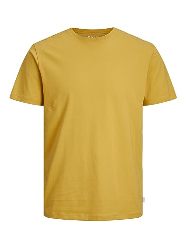 Bestseller A/S Męski T-shirt JJEORGANIC Basic Tee SS O-Neck NOOS T-Shirt, Honey Gold, XXL, złoto (Honey Gold), XXL