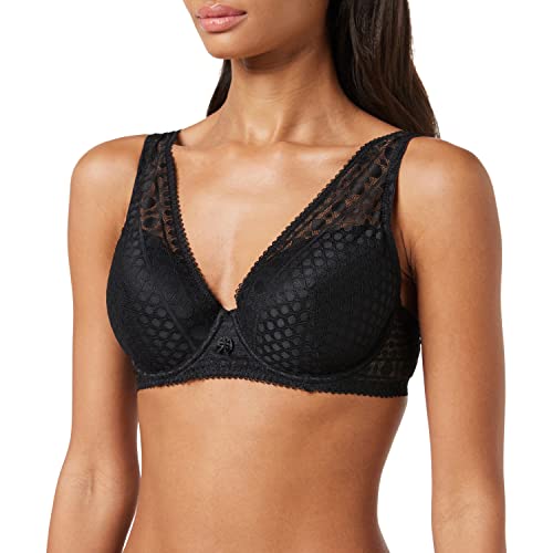 ESPRIT Damski nowoczesny biustonosz koronkowy Par Classic wyściełany, 001, 70D