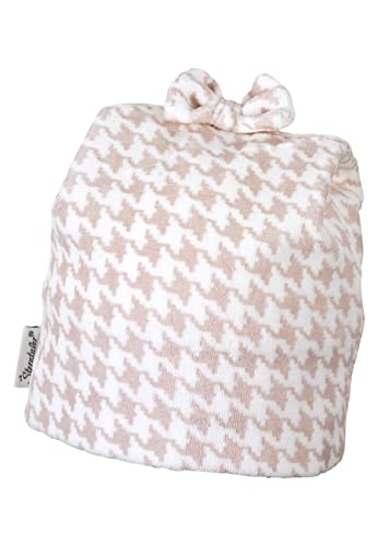 Sterntaler Beanie Mütze Schleife, Czapka dziewczęca, Ecru, Ecru