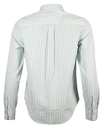 GANT Klasyczna koszula damska Reg Poplin Gingham, Dusty Turquoise, 40
