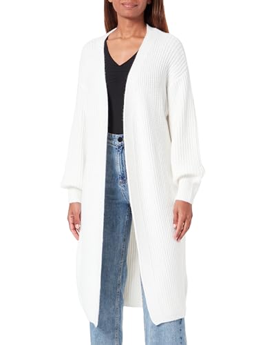 paino Damski długi kardigan 25825306-PA01, biały, XL/XXL, biały, XL-XXL