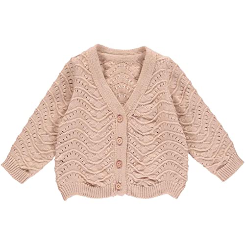 Müsli by Green Cotton Dzianinowa kardigan dla niemowląt, Spa Rose, 86 cm