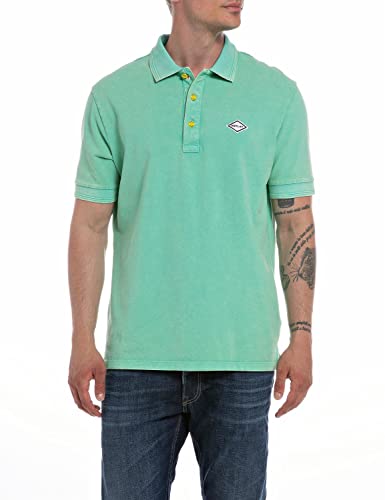 Replay Męska koszulka polo M3070A.000.22696M, Caribbean 939, XL, karaibski 939, XL