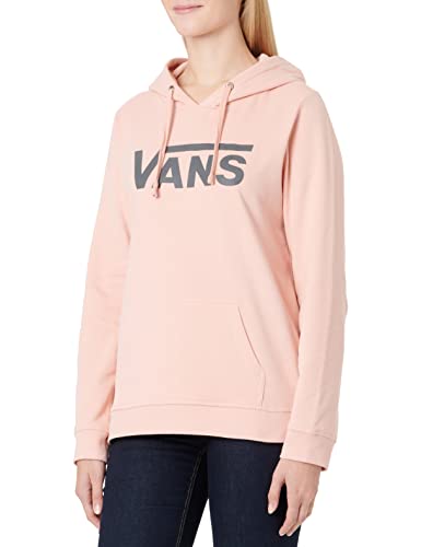Vans Damska bluza z kapturem z logo w kształcie litery V, Koralowa chmura asfaltowa, XXS
