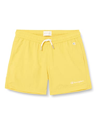 Champion Szorty kąpielowe dla dzieci i chłopców Eco Future Pacific Sand z recyklingu nylon szorty bermudy, Giallo Senape, 11-12 Lat