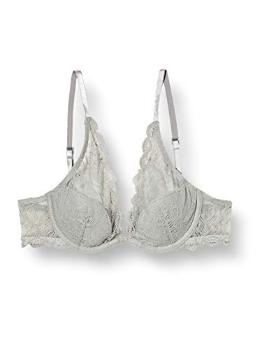 Calvin Klein Damska wkładka do biustonosza Lightly Lined Plunge, szary (Jet Grey Jh4), 70C