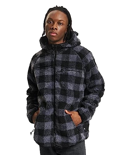 Brandit Męska kurtka robocza z polaru, czarny/szary, L